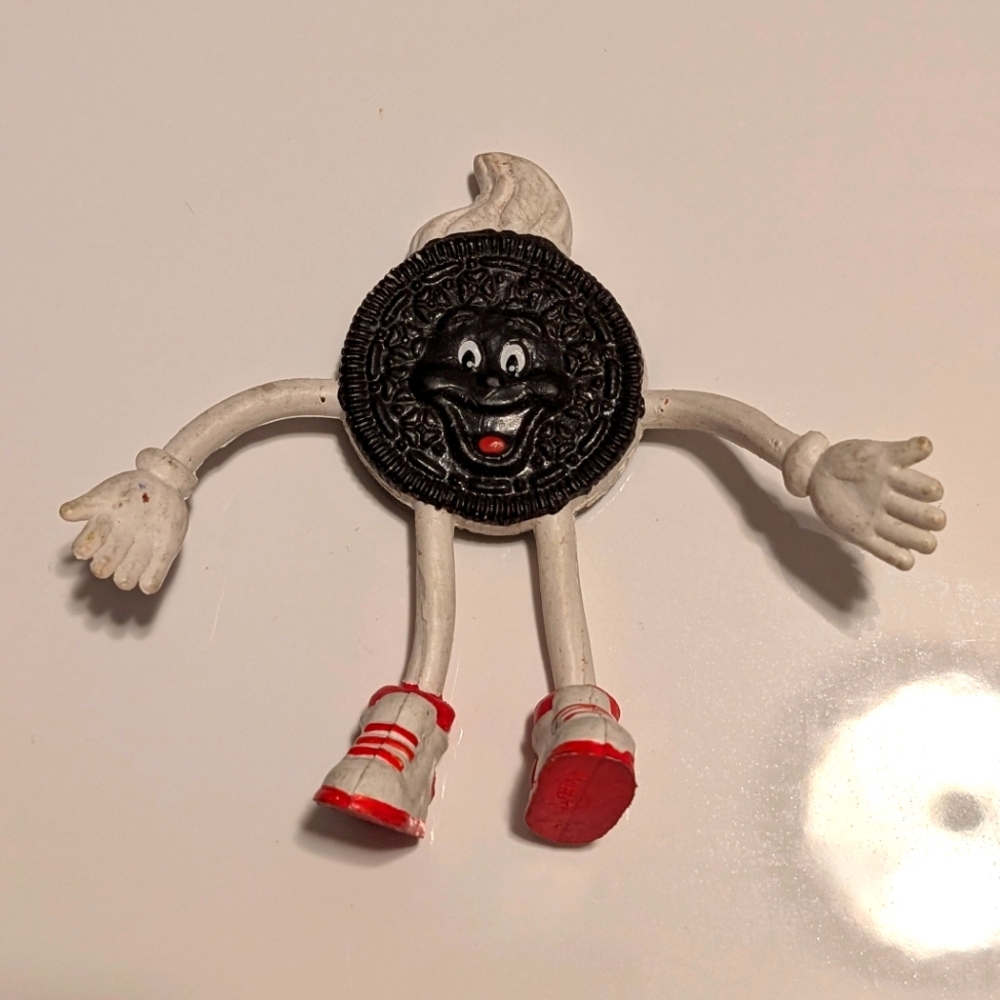 Vintage 90's Oreo Cookies Bendy Promotional  Figure Toy